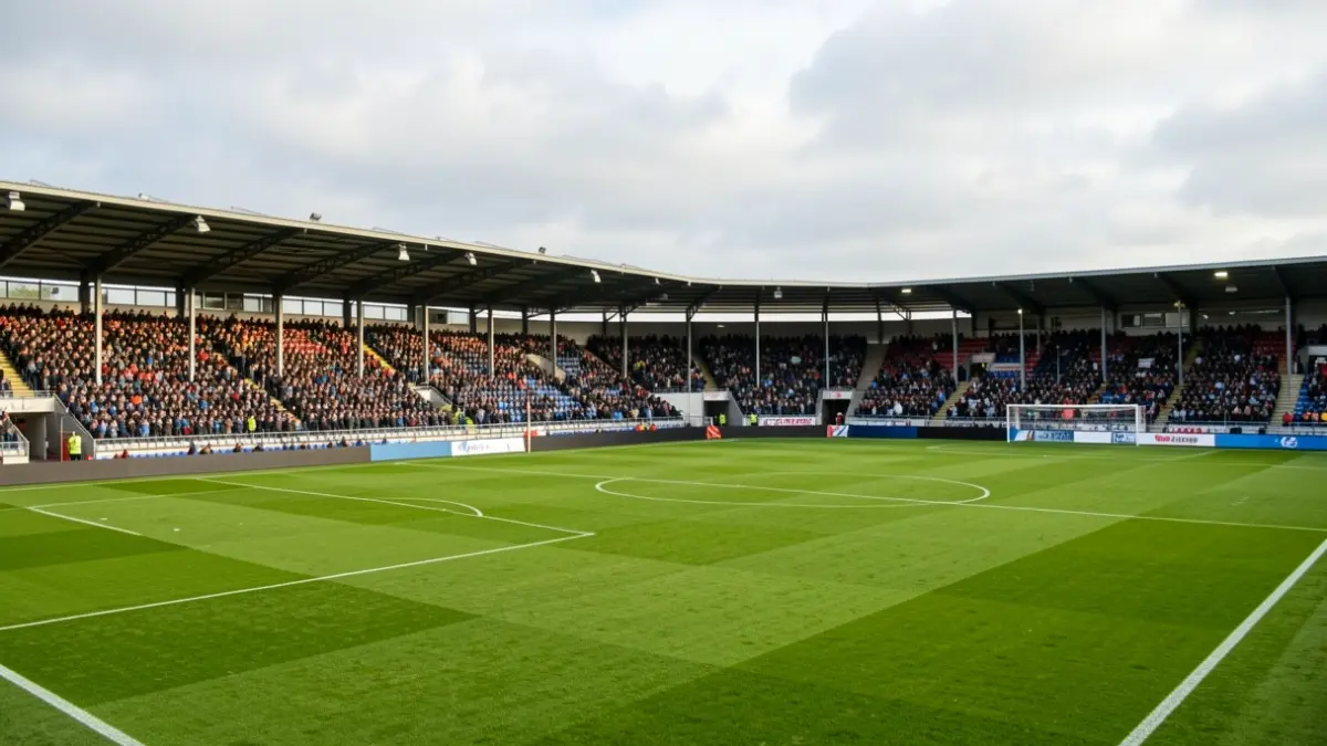 Nouveau terrain de football synthétique au Stade Rémi Carlier à Comines-Warneton.